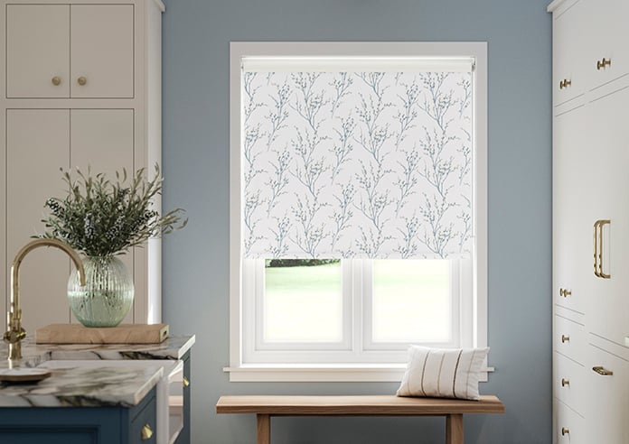 Laura Ashley Pussy Willow, Off White/Seaspray - Twist&Fit Roller Blind - Image 3